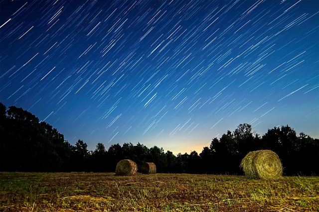 Image of Star Trails & Hay Bales by Kelly Davenport from Louisville